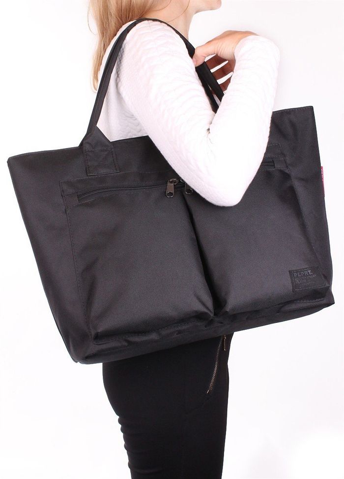 Жіноча чорна сумка з поліестеру POOLPARTY Future купити недорого в Ти Купи