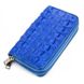 Жіночий гаманець-клатч зі шкіри крокодила CROCODILE LEATHER 18161 Синій