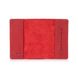 Кожаная красная обложка на паспорт HiArt PC-01 7 wonders of the world Красный