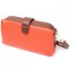 Молодіжна жіноча шкіряна сумка через плече Vintage 22424, Оранжевый