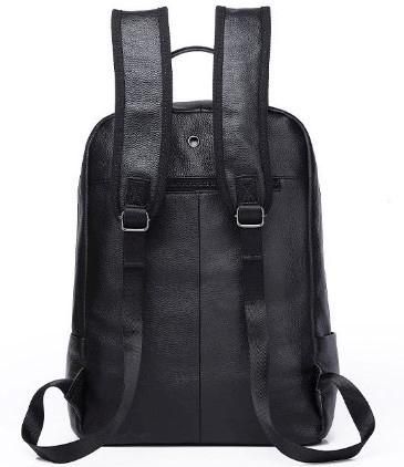 Рюкзак мужской кожаный черный Tiding Bag A25F-11685A купить недорого в Ты Купи