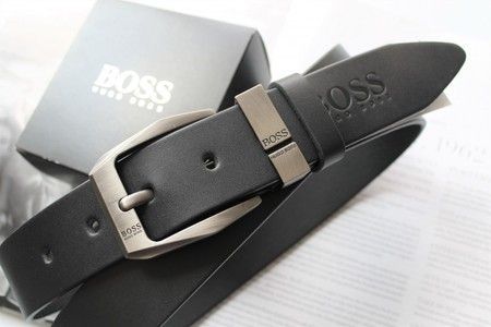 Чоловічий шкіряний ремінь у коробці boss03 купити недорого в Ти Купи