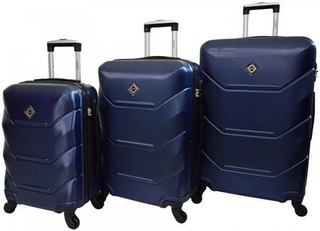 Набор из 3 чемоданов из ABS пластика Bonro Style 10500304 купить недорого в Ты Купи