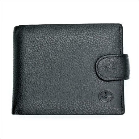 Чоловічий шкіряний гаманець Weatro 12,5 х 10,5 х 3 см Чорний wtro-nw-105-2-014 купити недорого в Ти Купи