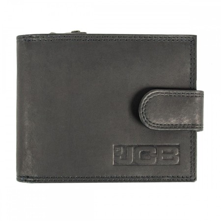 Англійський чоловічий шкіряний гаманець JCB NC45MN Black (Чорний) купити недорого в Ти Купи