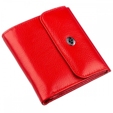 Женский красный кошелёк из натуральной кожи ST Leather 18918 Красный купить недорого в Ты Купи