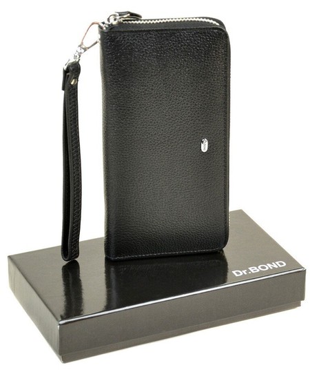 Мужское кожаное портмоне Classic DR. BOND MS-41 black купить недорого в Ты Купи
