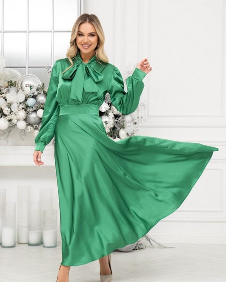Платье ISSA PLUS 14401 L зеленый купить недорого в Ты Купи