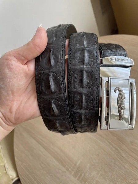 Ремень из кожи крокодила Ekzotic Leather CRB 07_1 купить недорого в Ты Купи