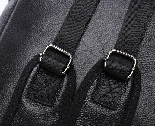 Рюкзак мужской кожаный черный Tiding Bag A25F-11685A купить недорого в Ты Купи