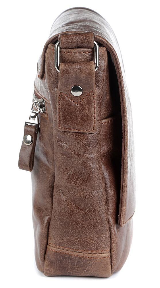 Мужская кожаная коричневая сумка SHVIGEL 00978 купить недорого в Ты Купи