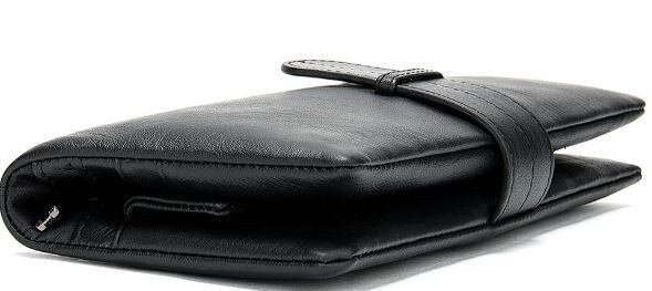 Мужской кошелёк из натуральной кожи Vintage 14913 Черный купить недорого в Ты Купи