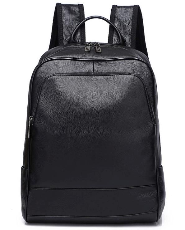 Рюкзак чоловічий шкіряний чорний Tiding Bag A25F-11685A купити недорого в Ти Купи