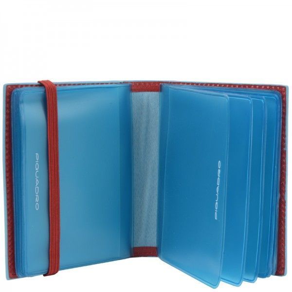 Оранжевая кожаная кредитница Piquadro Blue Square (PP1661B2_AR) купить недорого в Ты Купи