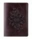 Шкіряна коричнева обкладинка на паспорт HiArt PC-01-C19-1314-T006 Коричневий