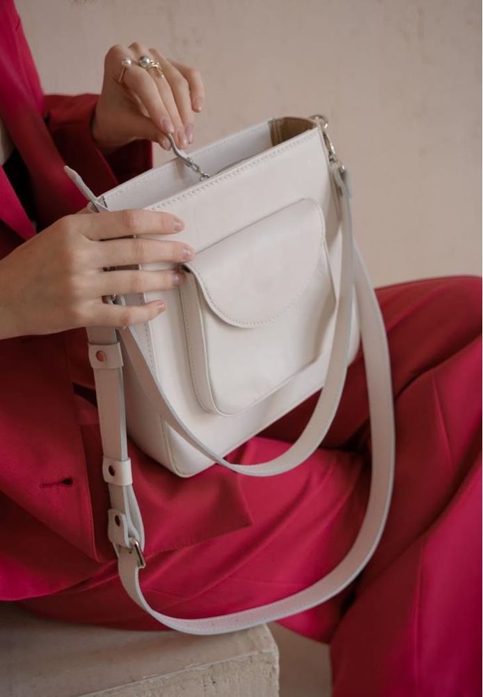 Жіноча шкіряна сумка Stella White Tw-Stella-Light купити недорого в Ти Купи