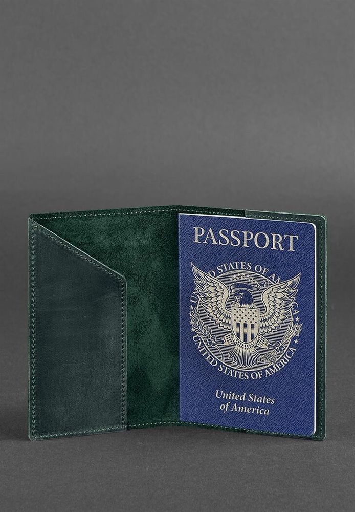 Обкладинка для паспорта зі шкіри з американським гербом BlankNote bn-op-usa-iz купити недорого в Ти Купи