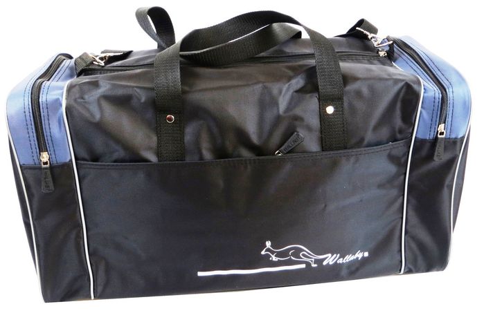 Подорожна сумка 38 л Wallaby 340-3 чорний з сірим купити недорого в Ти Купи
