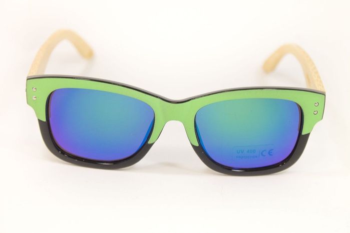 Сонцезахисні Wayfarer окуляри унісекс з дерев'яними дужками купити недорого в Ти Купи