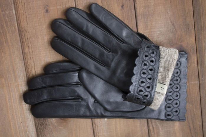 Перчатки женские чёрные кожаные сенсорные 949s2 M Shust Gloves купить недорого в Ты Купи