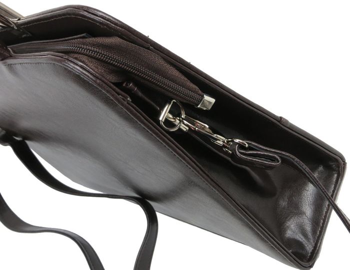 Женский портфель из кожзаменителя JPB TE-89 коричневый купить недорого в Ты Купи