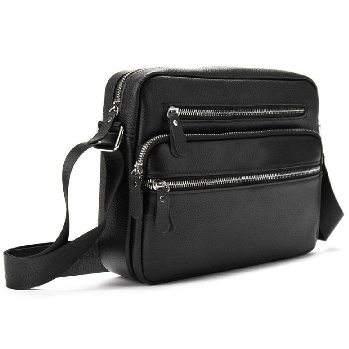 Чоловіча шкіряна сумка через плече Tiding Bag M56-9988A купити недорого в Ти Купи