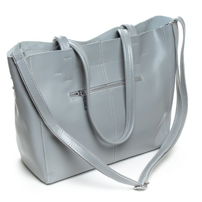 Женская кожаная сумка ALEX RAI 07-01 8630 l-grey купить недорого в Ты Купи