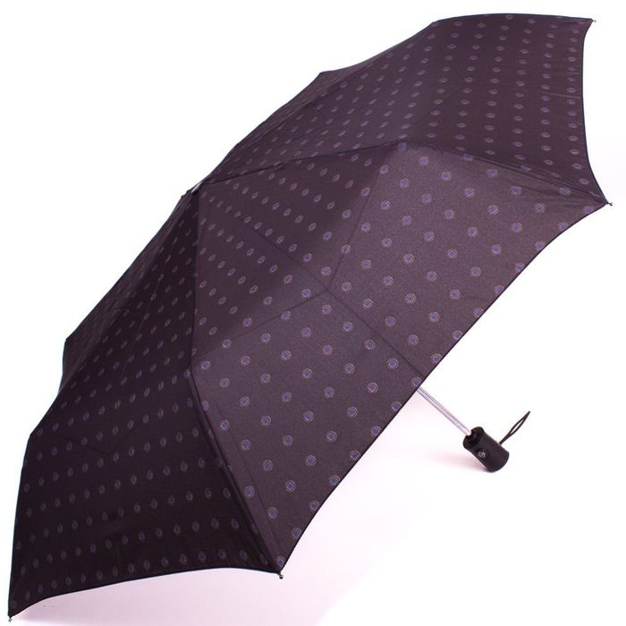 Черный мужской зонт автомат с принтом HAPPY RAIN купить недорого в Ты Купи