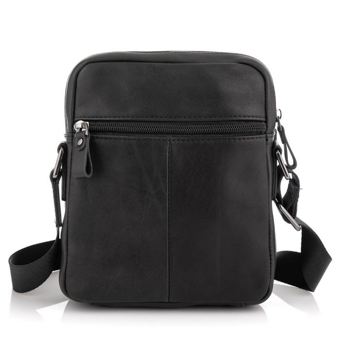 Мужская сумка через плечо черная Tiding Bag 6027A купить недорого в Ты Купи