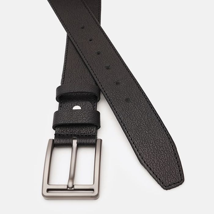 Мужской кожаный ремень Borsa Leather V1115DPL03-black купить недорого в Ты Купи