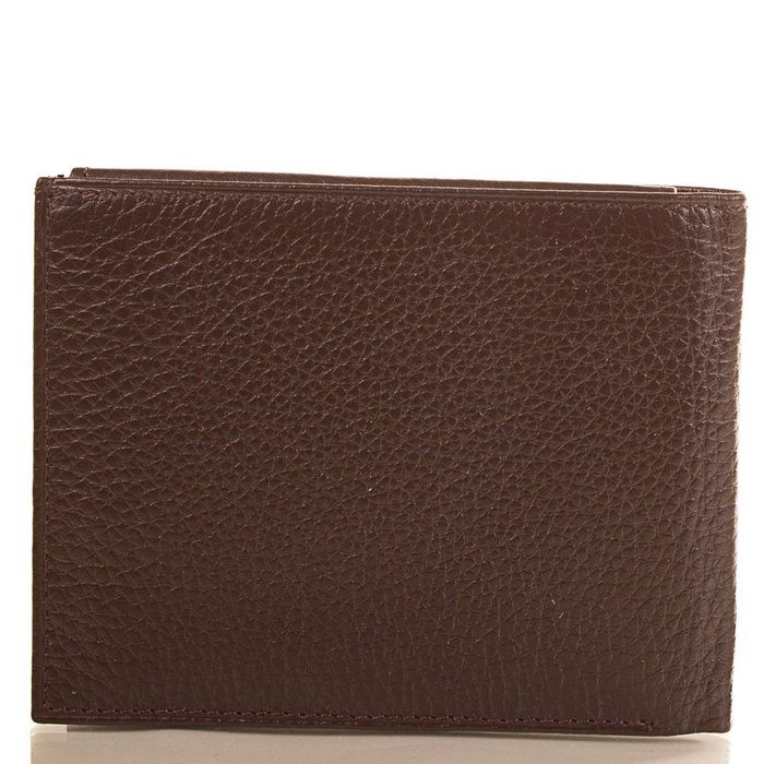 Чоловічий стильний шкіряний гаманець CANPELLINI коричневий купити недорого в Ти Купи