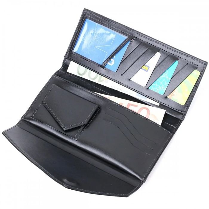 Шкіряний жіночий гаманець ручної роботи GRANDE PELLE 11647 купити недорого в Ти Купи