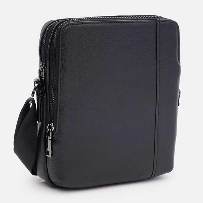 Чоловіча шкіряна сумка Ricco Grande K12179bl-black купити недорого в Ти Купи