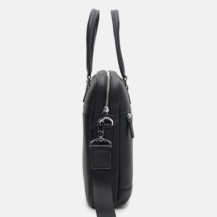 Мужская кожаная сумка Borsa Leather K16613-1-black купить недорого в Ты Купи
