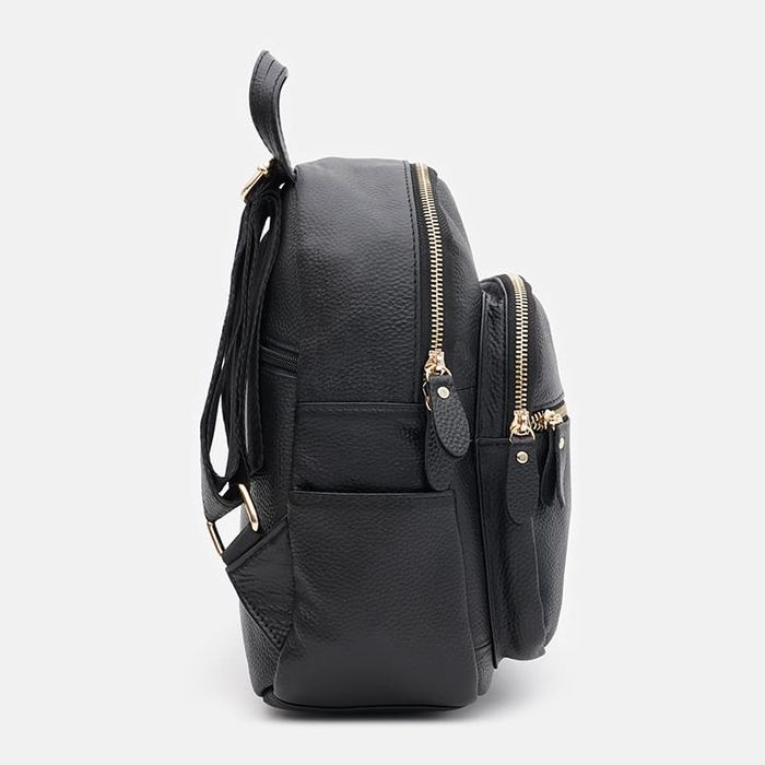 Шкіряний жіночий рюкзак Keizer K1172bl-black купити недорого в Ти Купи