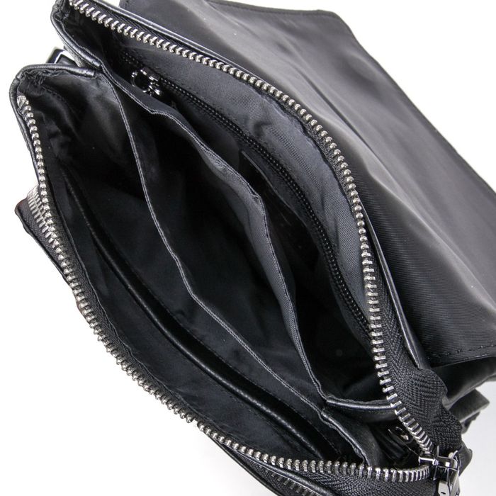 Мужская кожаная сумка через плечо BRETTON 5387-4 black купить недорого в Ты Купи