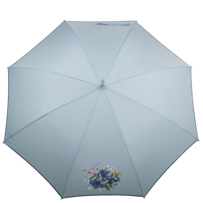 Женский светло-голубой зонт-трость AIRTON полуавтомат купить недорого в Ты Купи