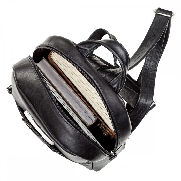 Женский кожаный рюкзак SHVIGEL 15304 Черный купить недорого в Ты Купи