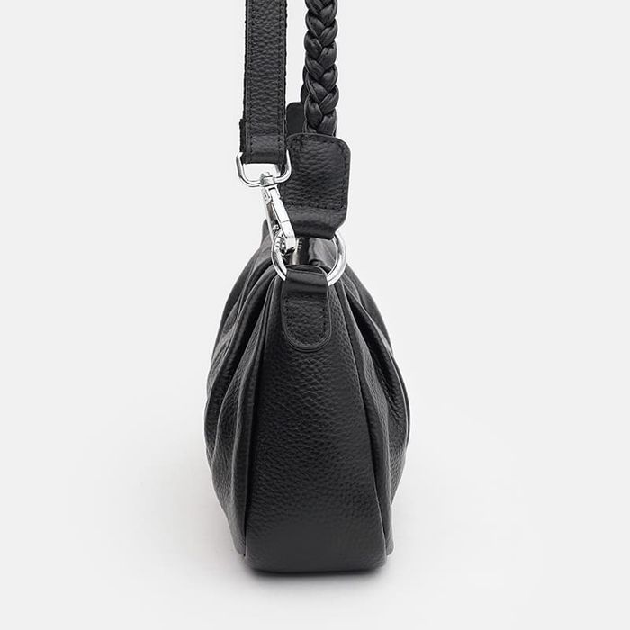 Сумка жіноча Borsa Leather K15001bl-black купити недорого в Ти Купи