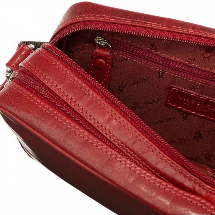 Жіноча шкіряна сумка Visconti S40 Brooklyn (Red) купити недорого в Ти Купи