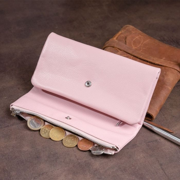 Жіночий шкіряний клатч ST Leather 19271 Рожевий купити недорого в Ти Купи