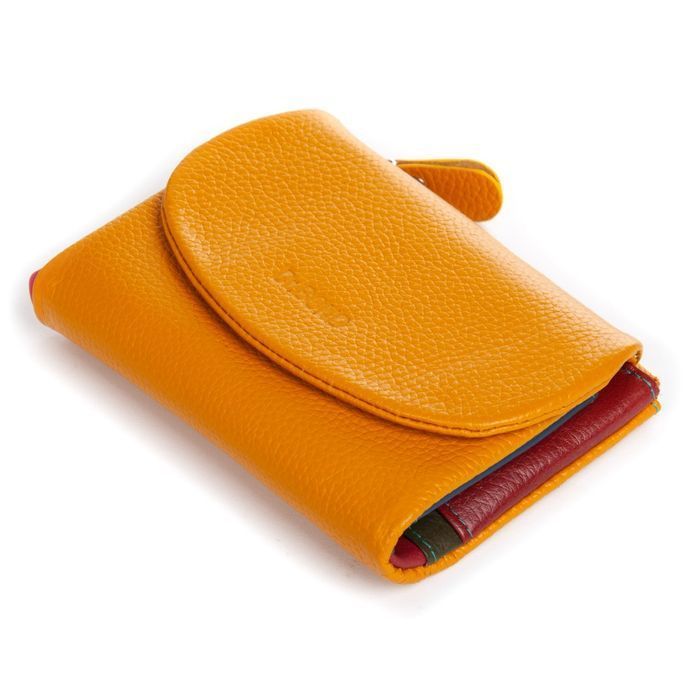 Шкіряний жіночий гаманець Classik DR. BOND WRS-239-1 yellow купити недорого в Ти Купи