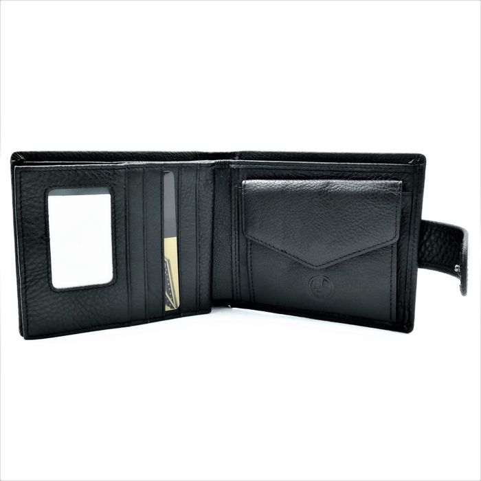 Мужской кожаный кошелек Weatro 12,5 х 10,5 х 3 см Черный wtro-nw-105-2-014 купить недорого в Ты Купи
