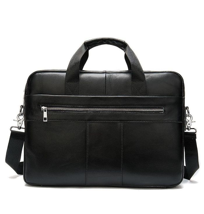 Мужская кожаная черная сумка Joynee b10-8523 купити недорого в Ти Купи