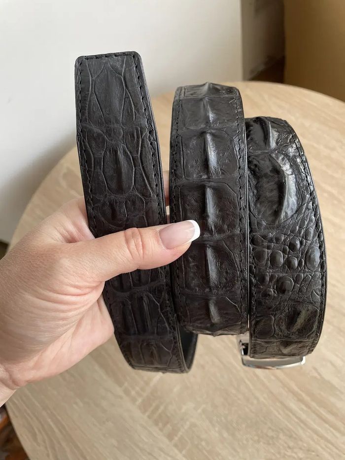 Ремень из кожи крокодила Ekzotic Leather CRB 07_1 купить недорого в Ты Купи