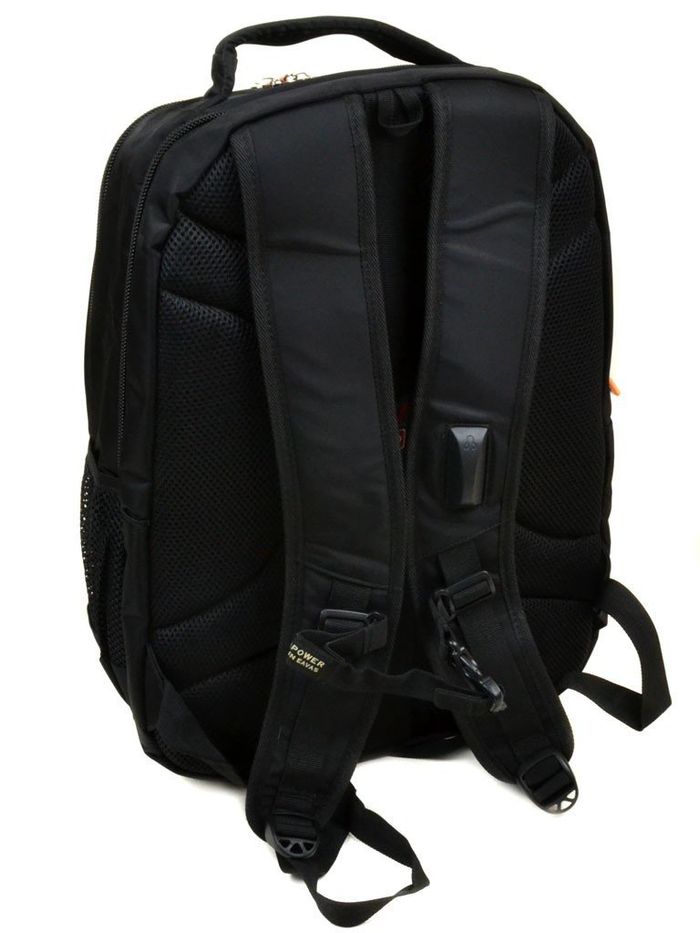 Городской черный рюкзак из полиэстера Power In Eavas 5143 black купить недорого в Ты Купи