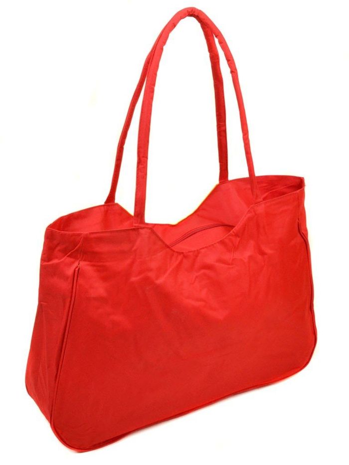 Женская красная Летняя пляжная сумка Podium /1327 red купить недорого в Ты Купи