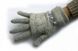 В'язані сірі жіночі рукавички-мітенки Shust Gloves