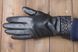 Перчатки женские чёрные кожаные сенсорные 949s2 M Shust Gloves