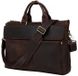Чоловіча шкіряна сумка Vintage 14565 Темно-коричневий